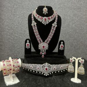 Royal Ruby Bridal Jewelry Set
