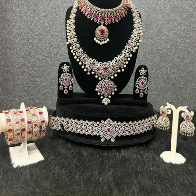 Royal American diamond Bridal Jewellery Set
