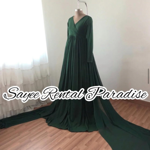 Bottle green bump frock