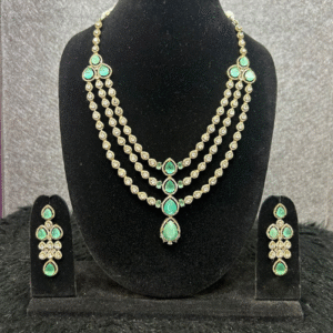 3 layered pastel green neckpiece