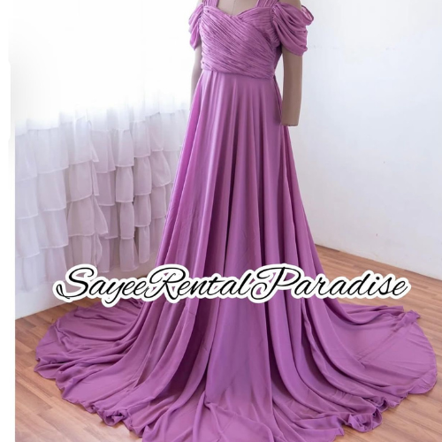 Lilac Maternity photoshoot frock