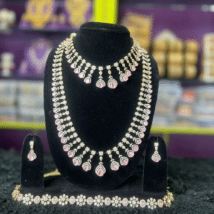 Pink moissanite jewellery