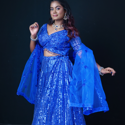 Blue grand Lehenga