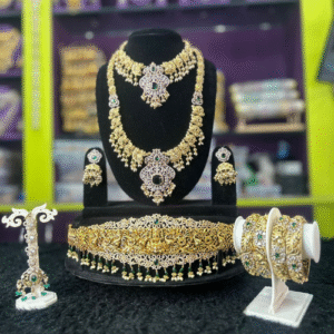 Antique green Victorian Bridal Jewellery