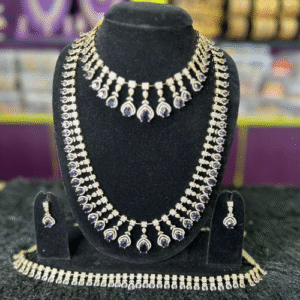 Purple moissanite jewellery