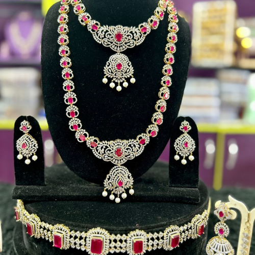 Ruby American Diamond jewellery