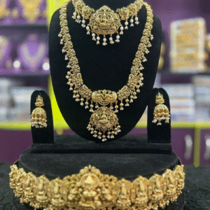 Antique minimal Lakshmi 3d jewellery