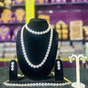 White american diamond jewellery