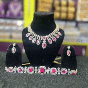 Ruby american diamond jewellery