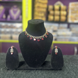 Red minimal Victorian jewellery