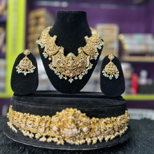 Mid length haram antique jewellery